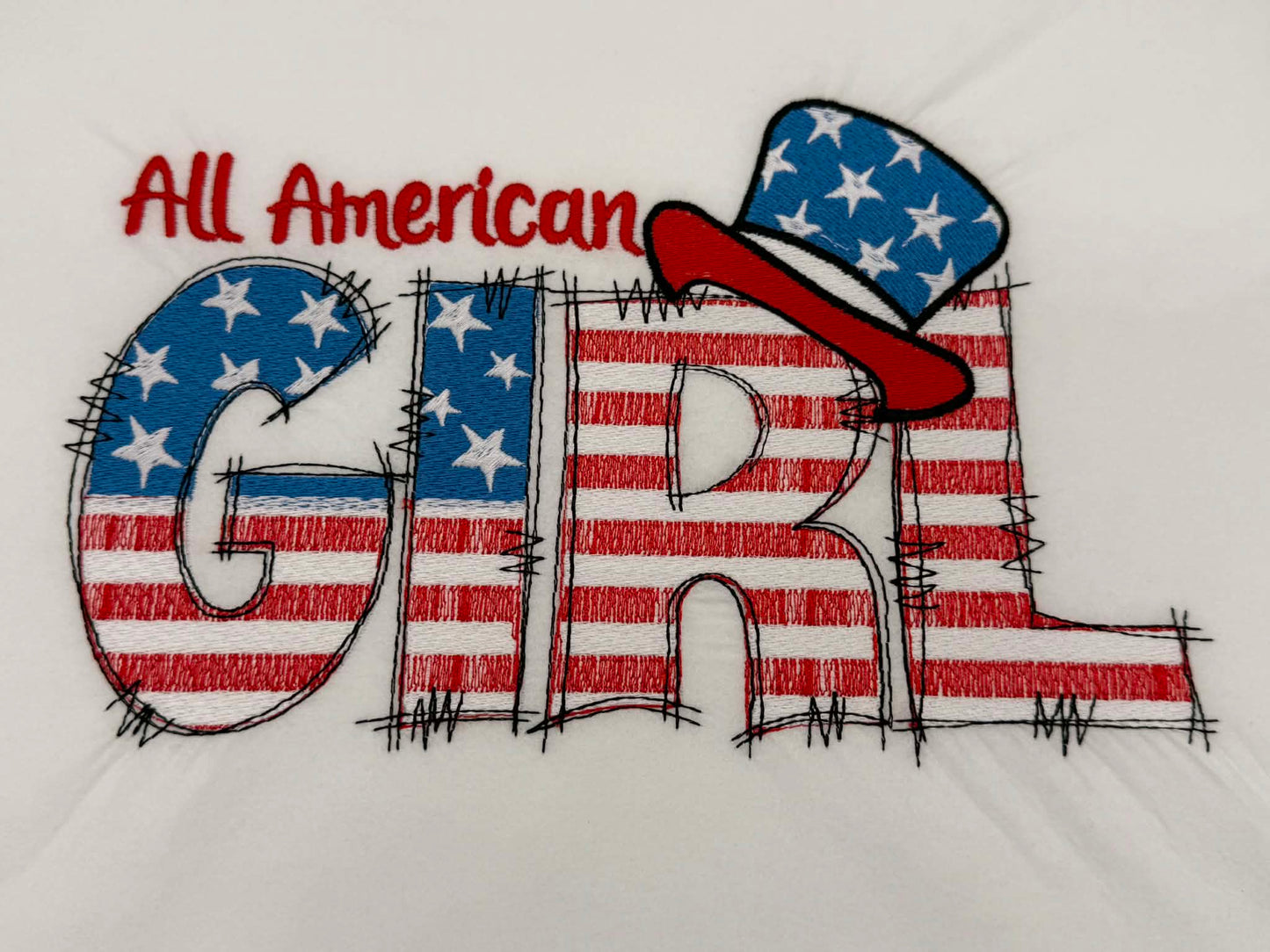 ❤️ All American Girl Embroidered Shirt ❤️