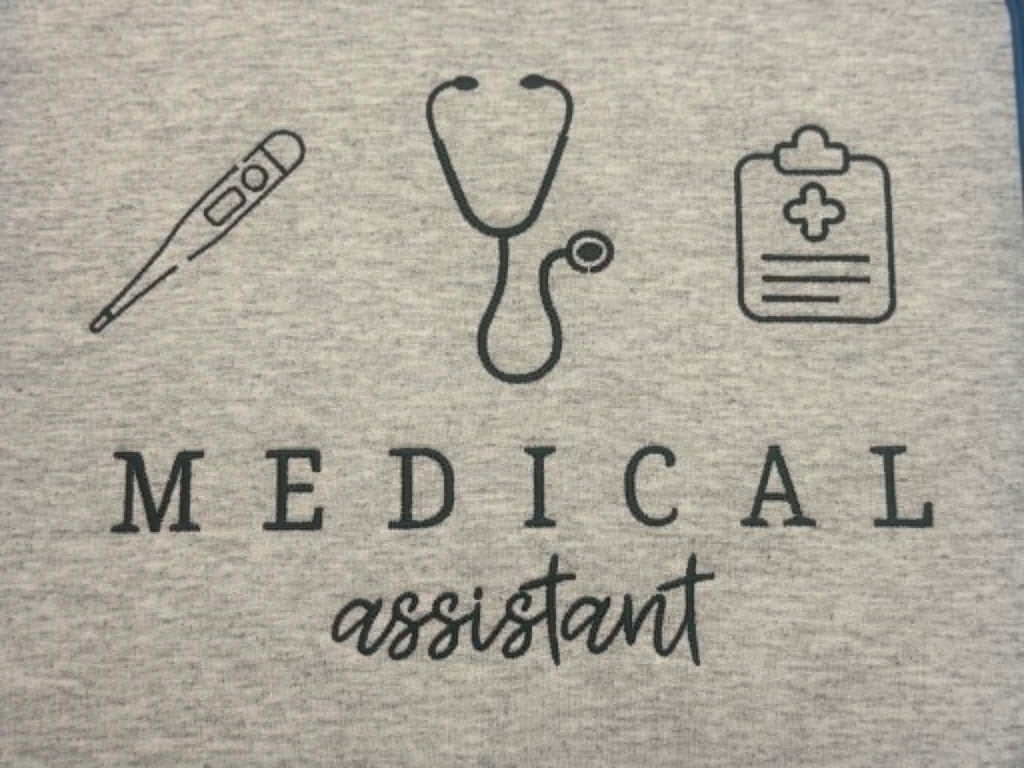 Medical Assistant Embroidered Design | Healthcare Worker Apparel