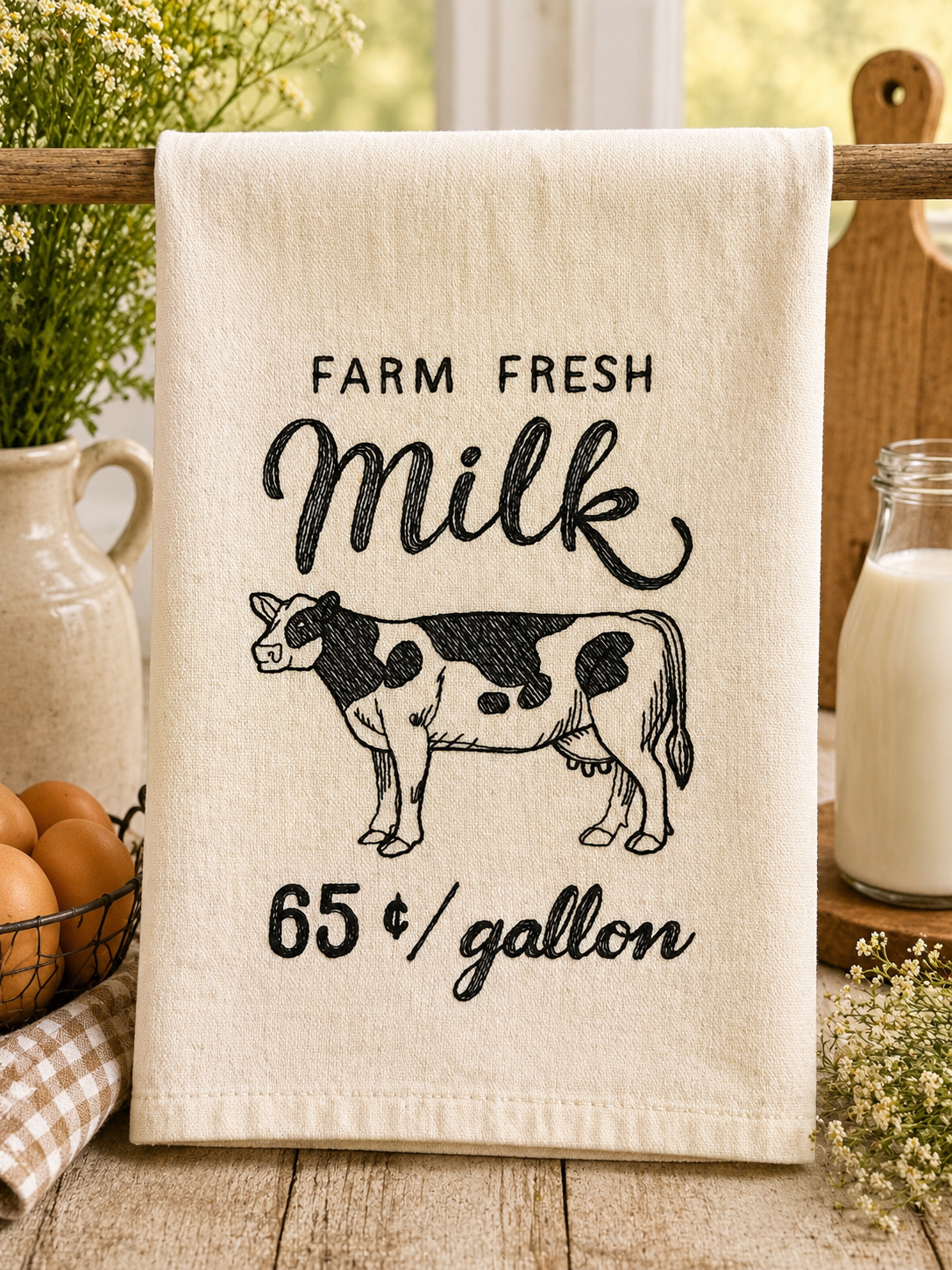 Farmhouse Market Flour Sack Kitchen Towel 🍓🌻🍯