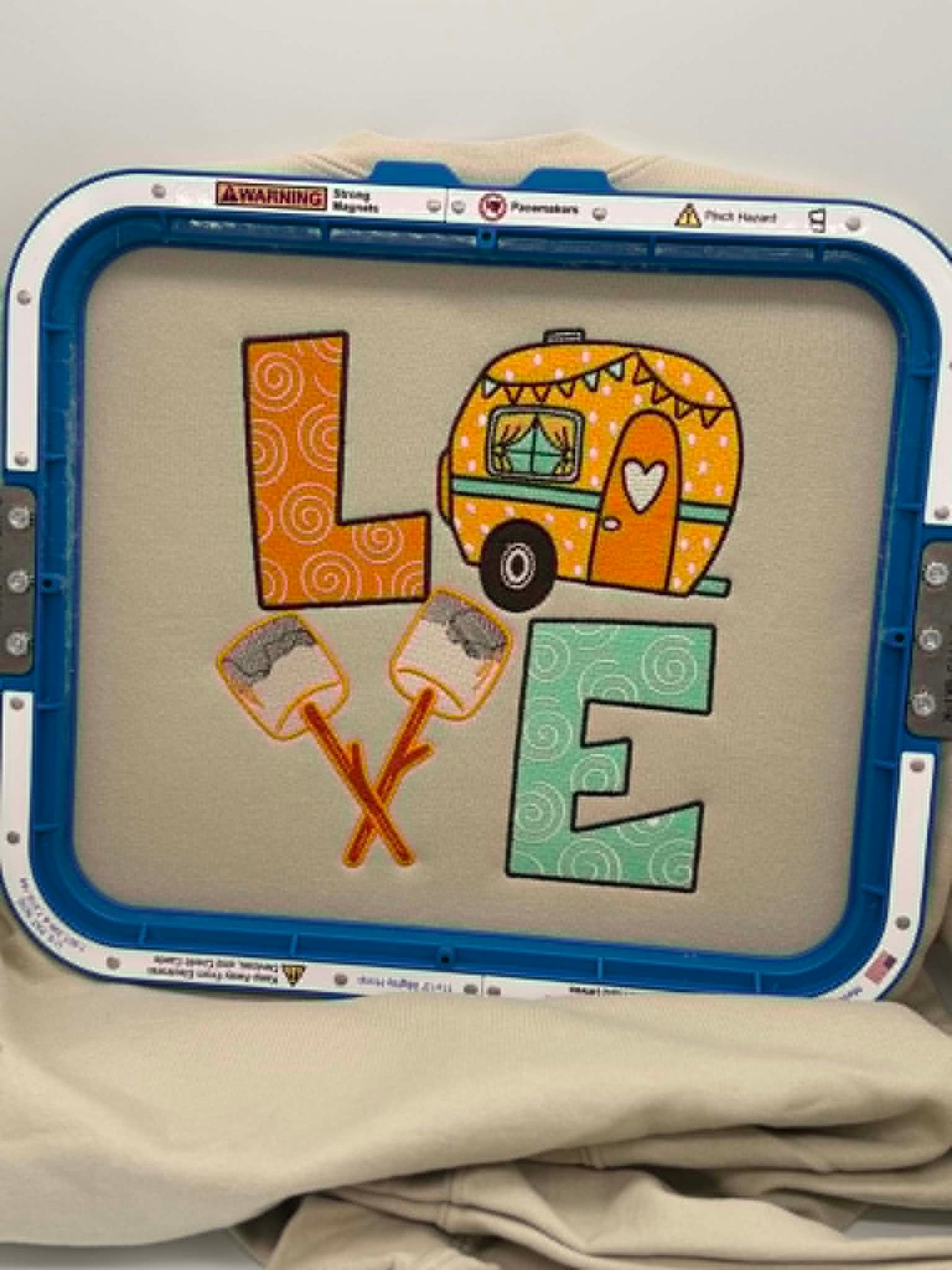 🧡 Camping LOVE Embroidered Shirt 🧡