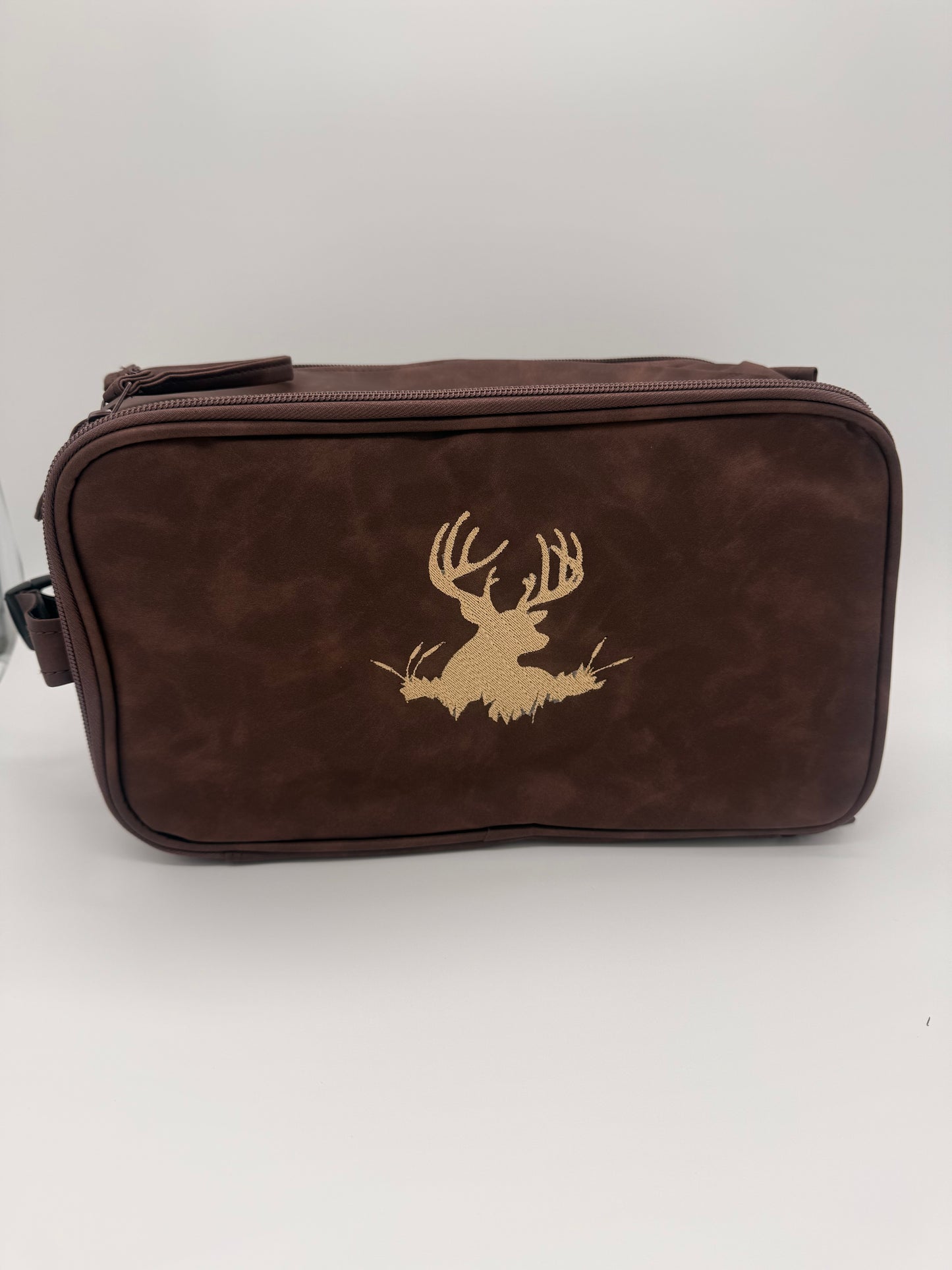 Personalized Men’s Travel Toiletry Bag – Custom Embroidered Dopp Kit