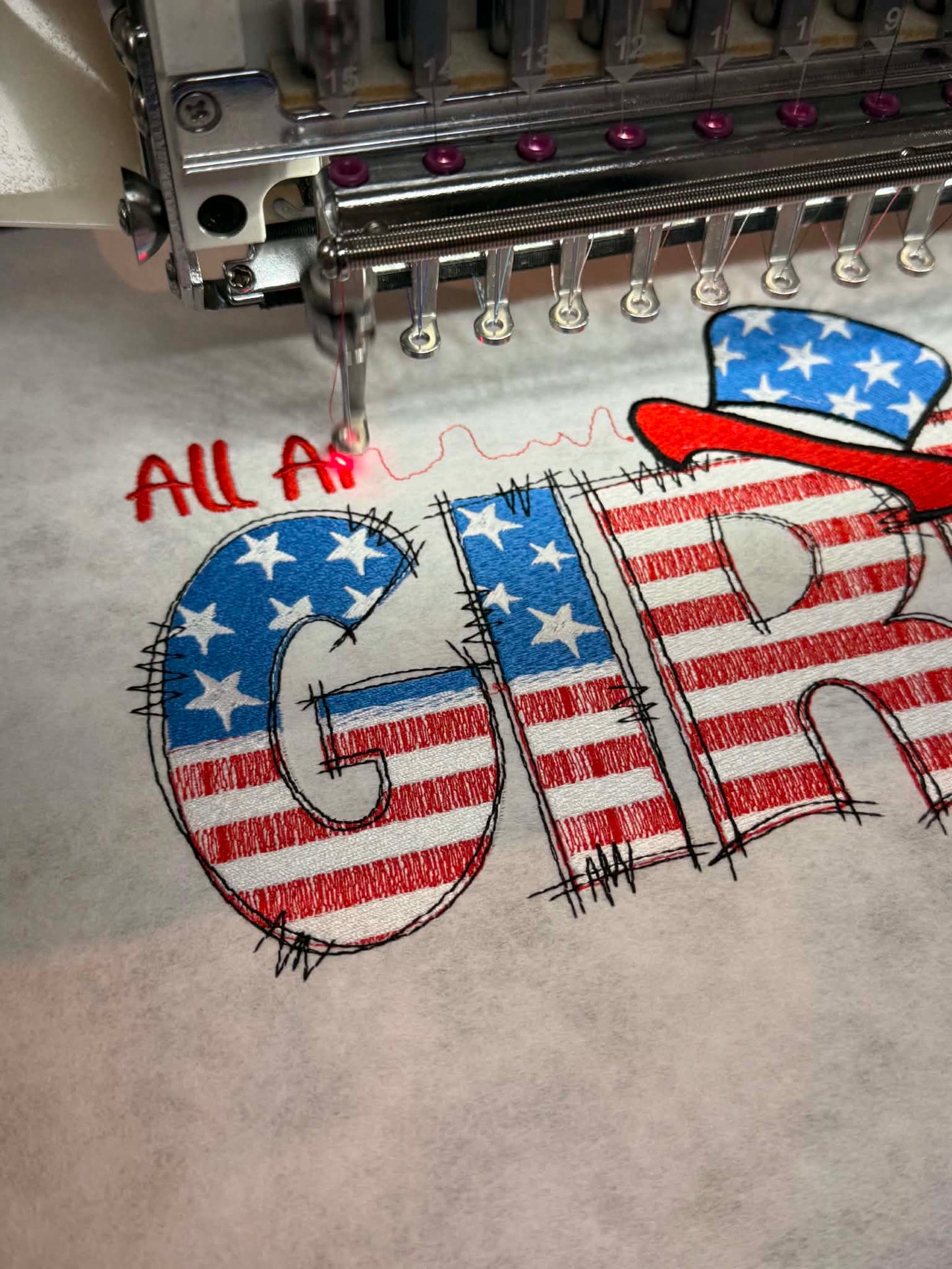 ❤️ All American Girl Embroidered Shirt ❤️