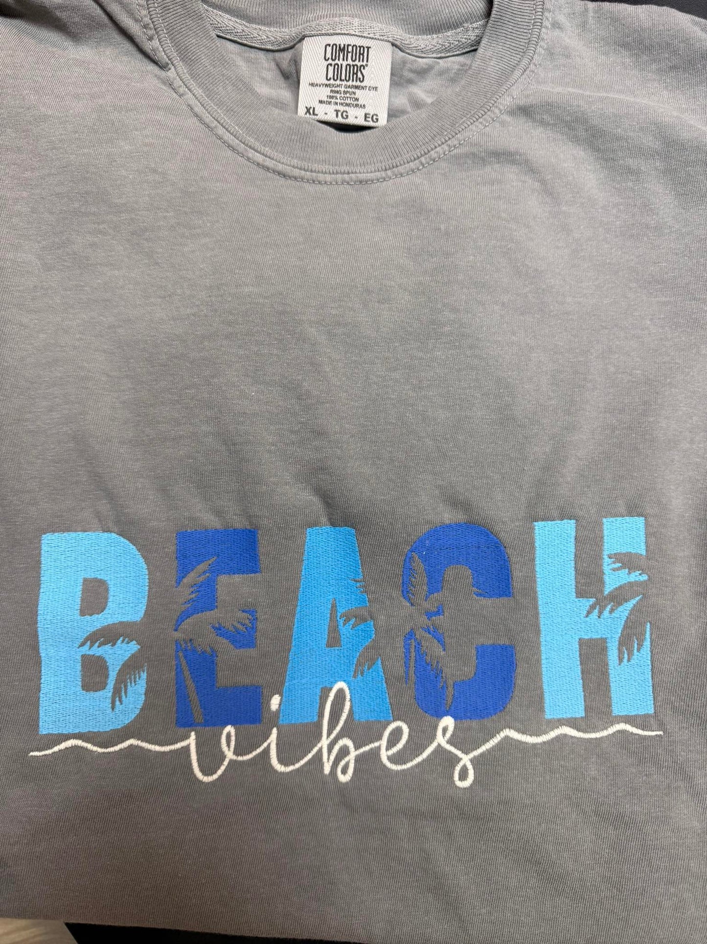🌴 Beach Vibes Embroidered Tee 🌴