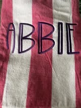 Personalized Cabana Stripe Beach Towels