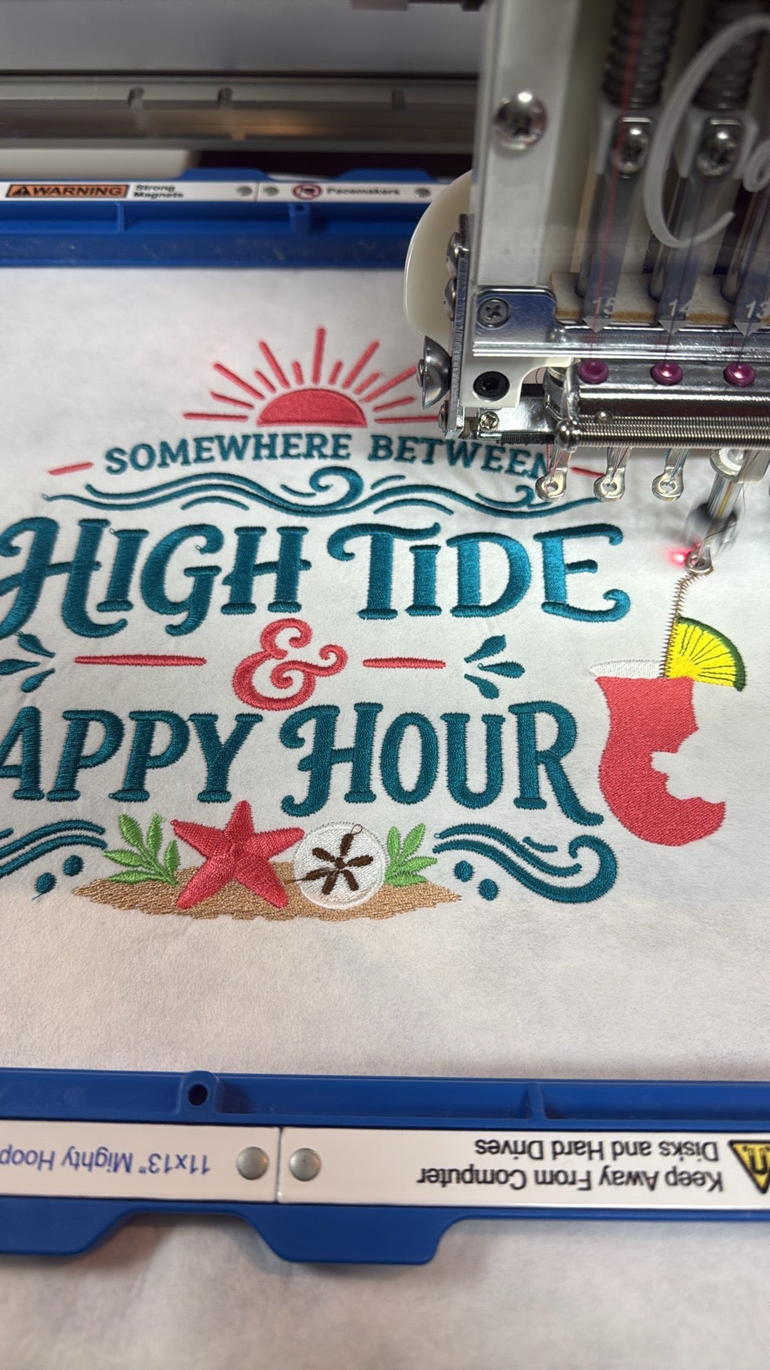 🌴✨ EXCLUSIVE COLLECTION ✨🌴  Somewhere Between High Tide & Happy Hour Embroidered Shirt