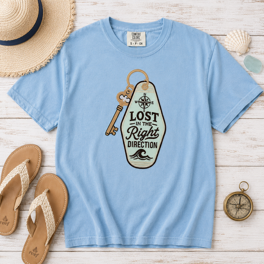 ✨ Lost in the Right Direction – Coastal Key Tag Exclusive Tee ✨