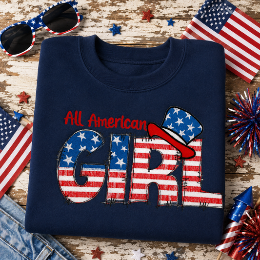❤️ All American Girl Embroidered Shirt ❤️