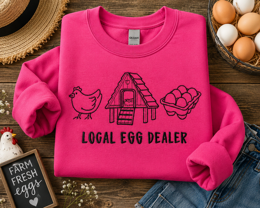 🥚 Local Egg Dealer Embroidered Tee 🥚
