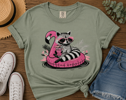 🦝 Feral Girl Summer Embroidered Shirt🦩