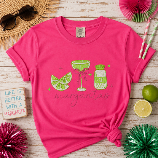 💚 Margaritas Embroidered Shirt 💚