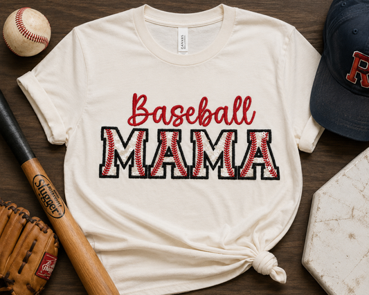 ⚾ Baseball Mama Sequin Appliqué Tee ⚾