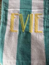 Personalized Cabana Stripe Beach Towels