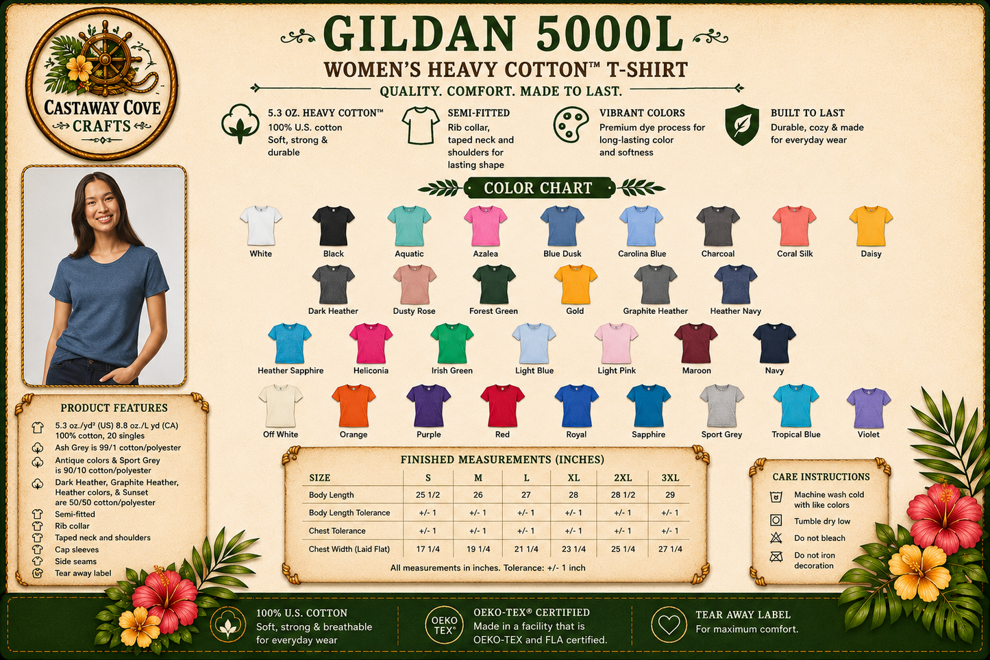 Castaway Beach Van Embroidered Shirt