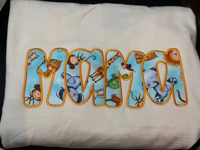 “Mama” & “Dada” Appliqué Sweatshirts with Matching Family Options 🐘💛