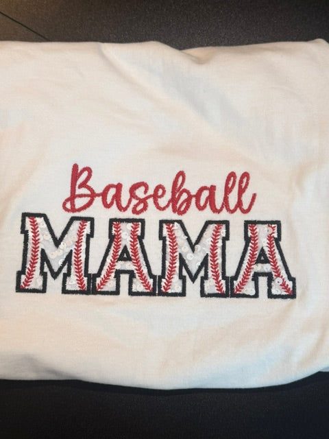 ⚾ Baseball Mama Sequin Appliqué Tee ⚾