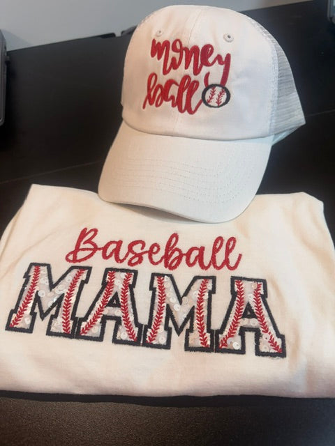 “Money Ball” Embroidered Vintage Washed Hat