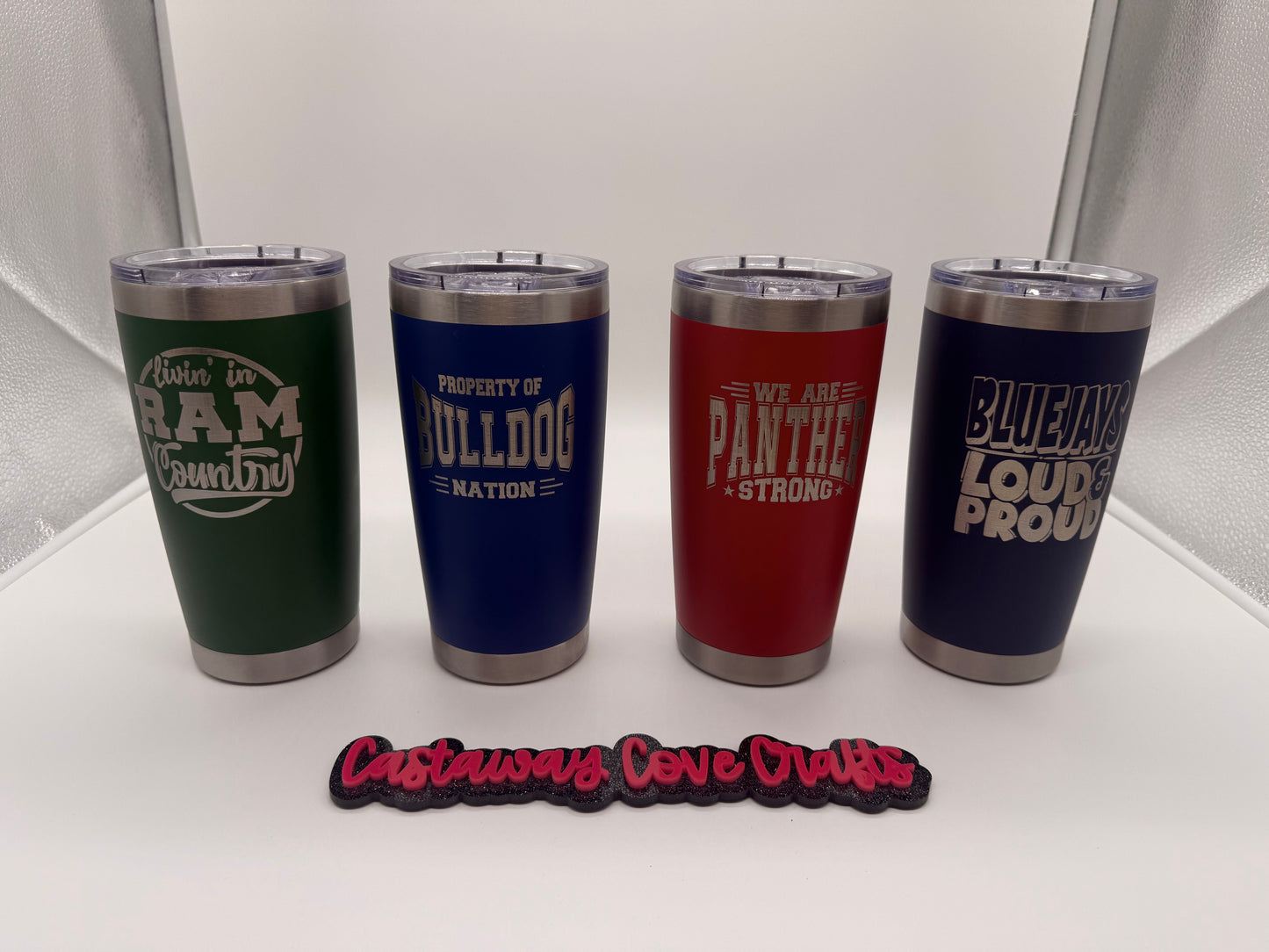 🥤 Custom School Spirit 20 oz. Laser Engraved Tumbler