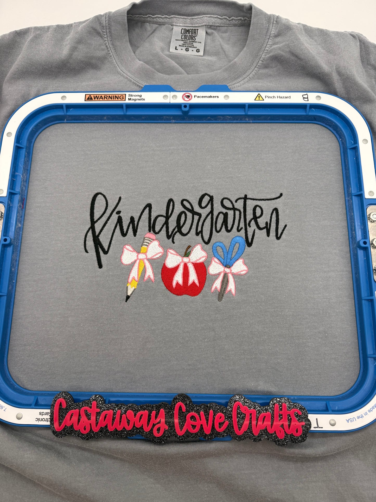 🍎 Kindergarten Embroidered Shirt ✏️📚