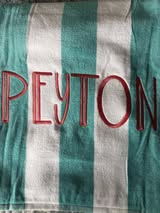 Personalized Cabana Stripe Beach Towels