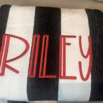 Personalized Cabana Stripe Beach Towels
