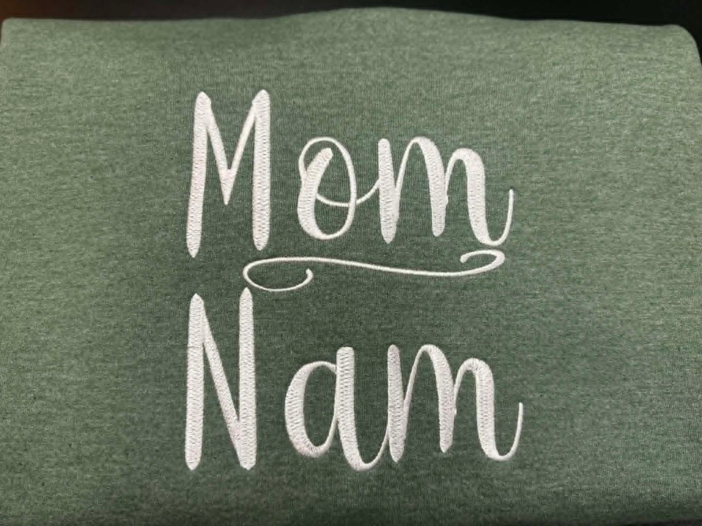 “Mom / Nam/ Gram” Personalized Sleeve Sweatshirt 💗
